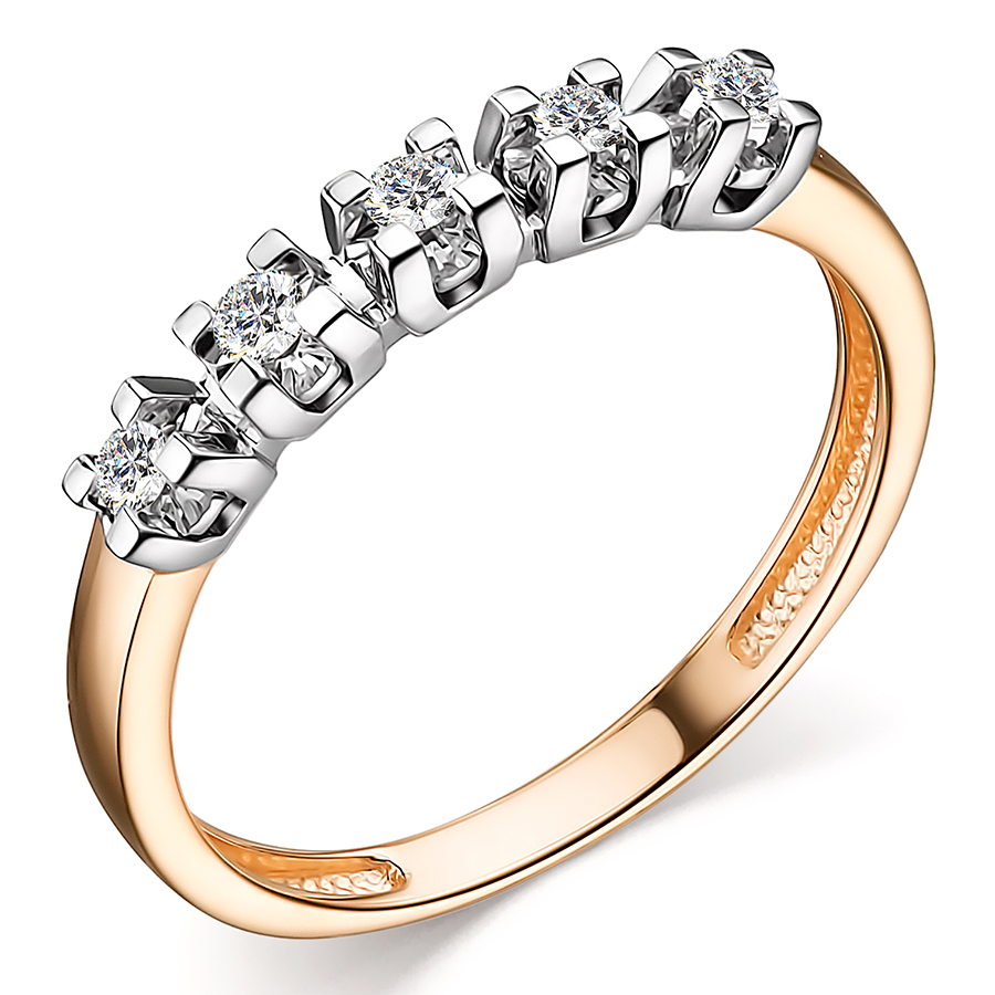 Кольцо, золото, бриллиант, 14239-100
